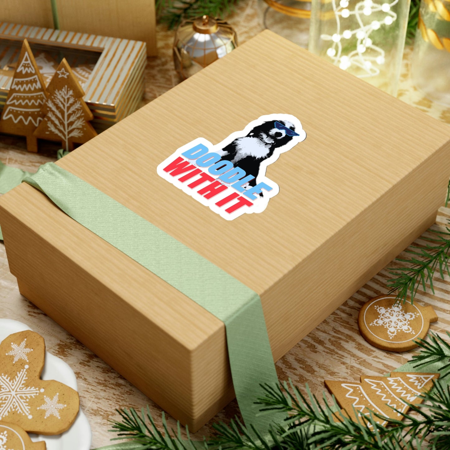 Doodle With It: Bernedoodle Kiss-Cut Stickers - Beast Llama Clothing - Be the Beast
