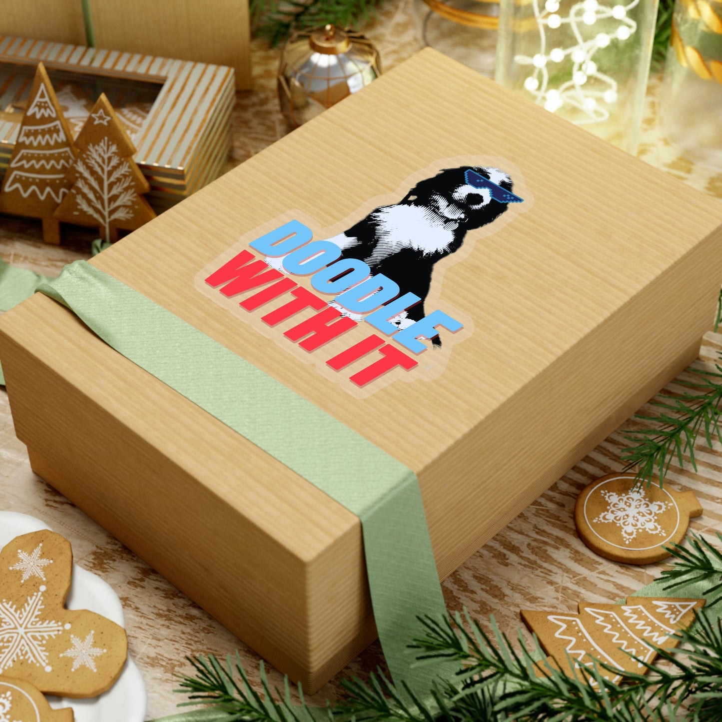 Doodle With It: Bernedoodle Kiss-Cut Stickers - Beast Llama Clothing - Be the Beast
