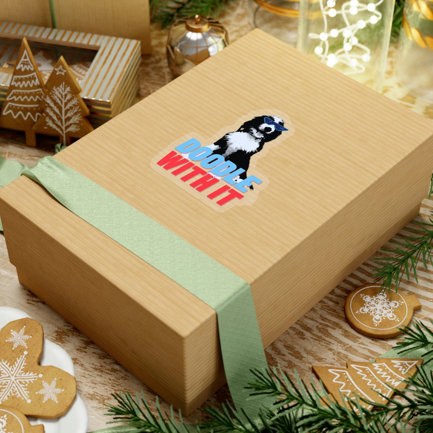 Doodle With It: Bernedoodle Kiss-Cut Stickers - Beast Llama Clothing - Be the Beast