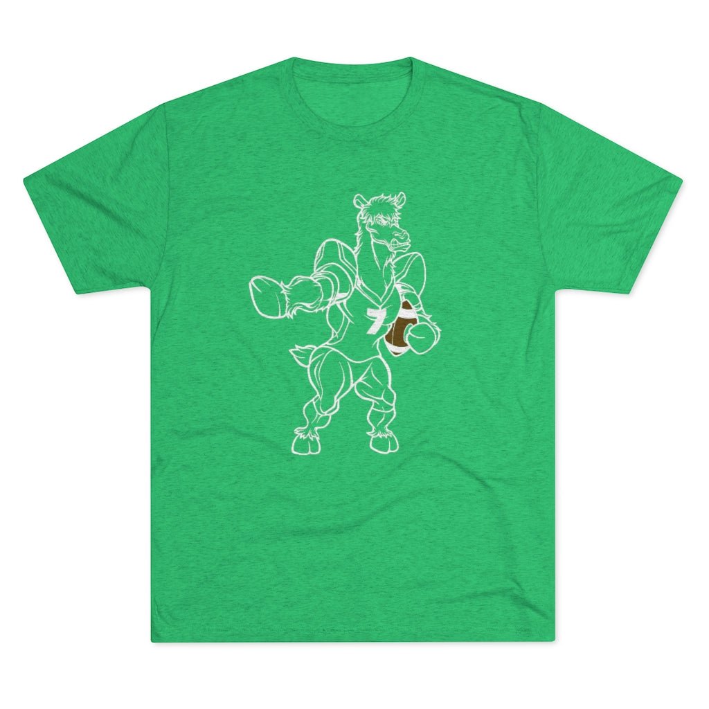 Football Llama - Adult Tri-Blend T-Shirt - Beast Llama Clothing - Be the Beast