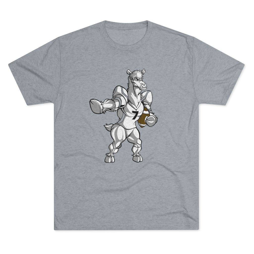 Football Llama - Adult Tri-Blend T-Shirt - Beast Llama Clothing - Be the Beast