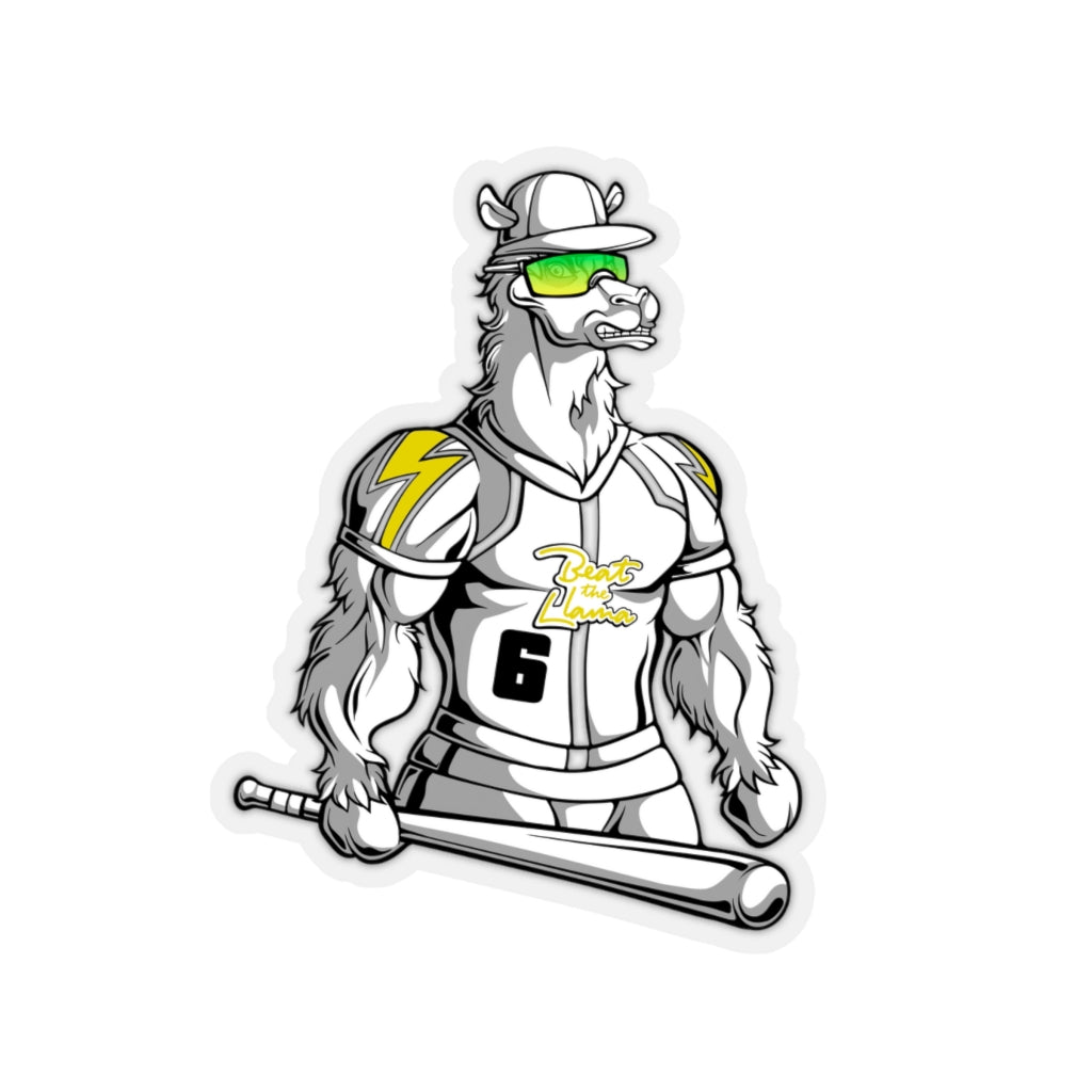 Baseball Llama Kiss-Cut Stickers - Beast Llama Clothing - Be the Beast