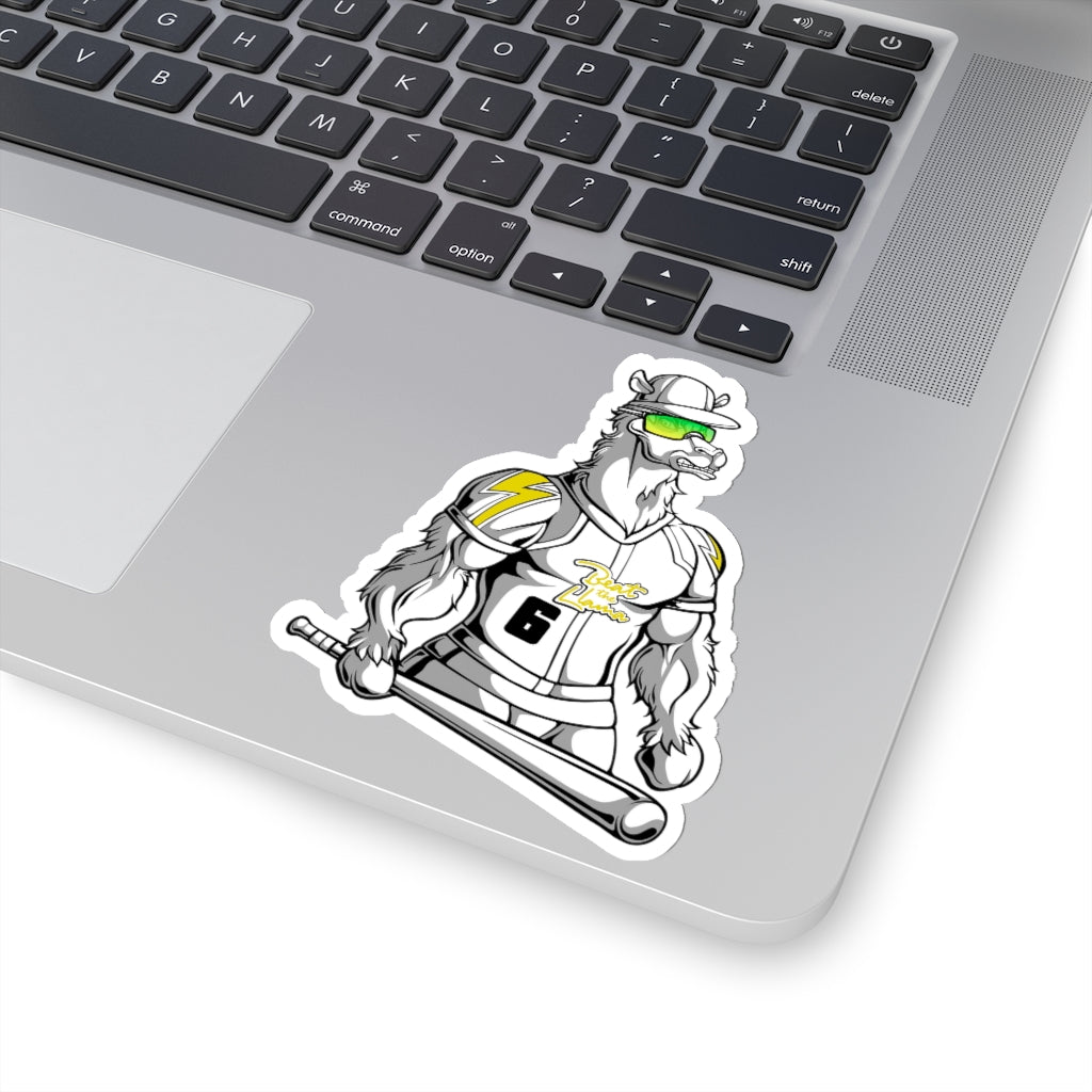 Baseball Llama Kiss-Cut Stickers - Beast Llama Clothing - Be the Beast