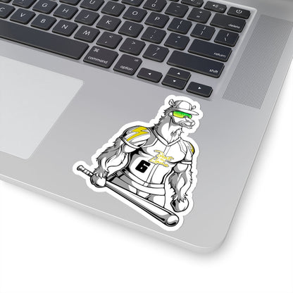 Baseball Llama Kiss-Cut Stickers - Beast Llama Clothing - Be the Beast