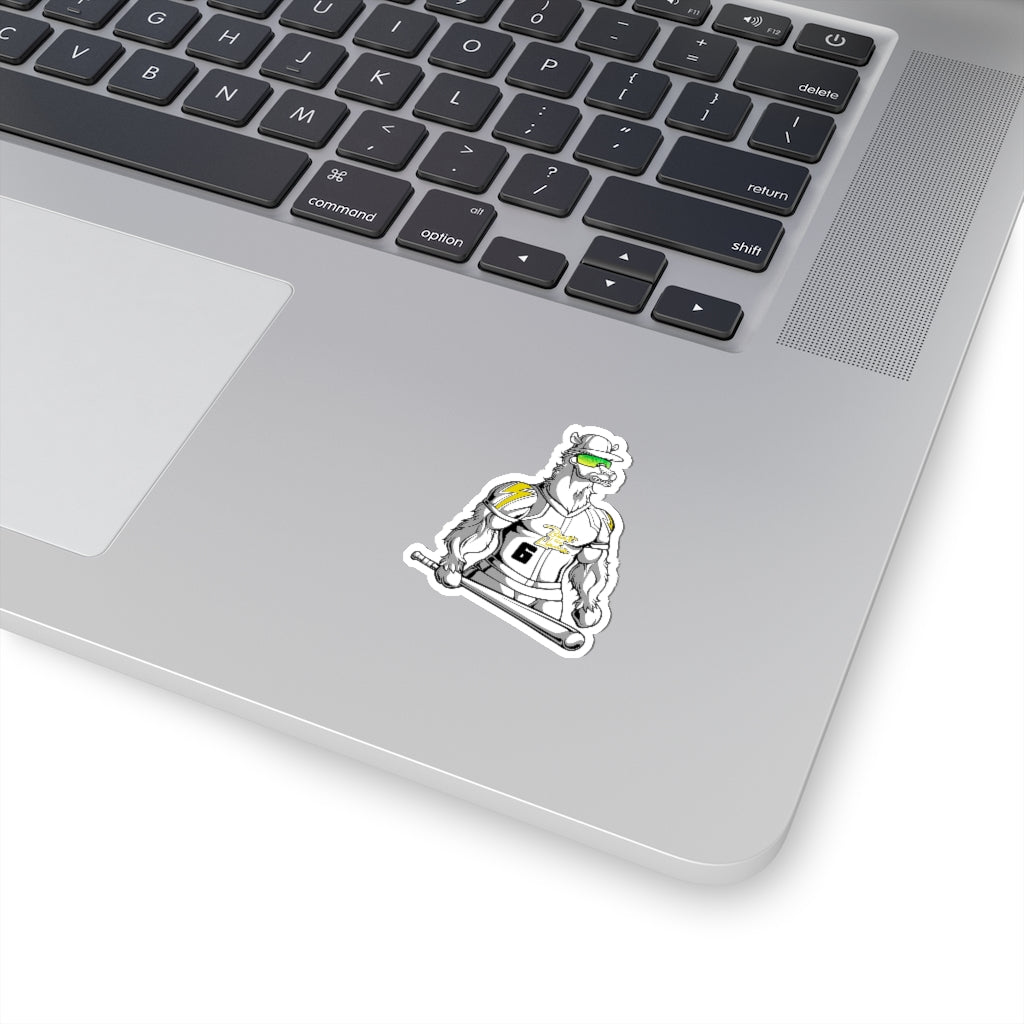 Baseball Llama Kiss-Cut Stickers - Beast Llama Clothing - Be the Beast