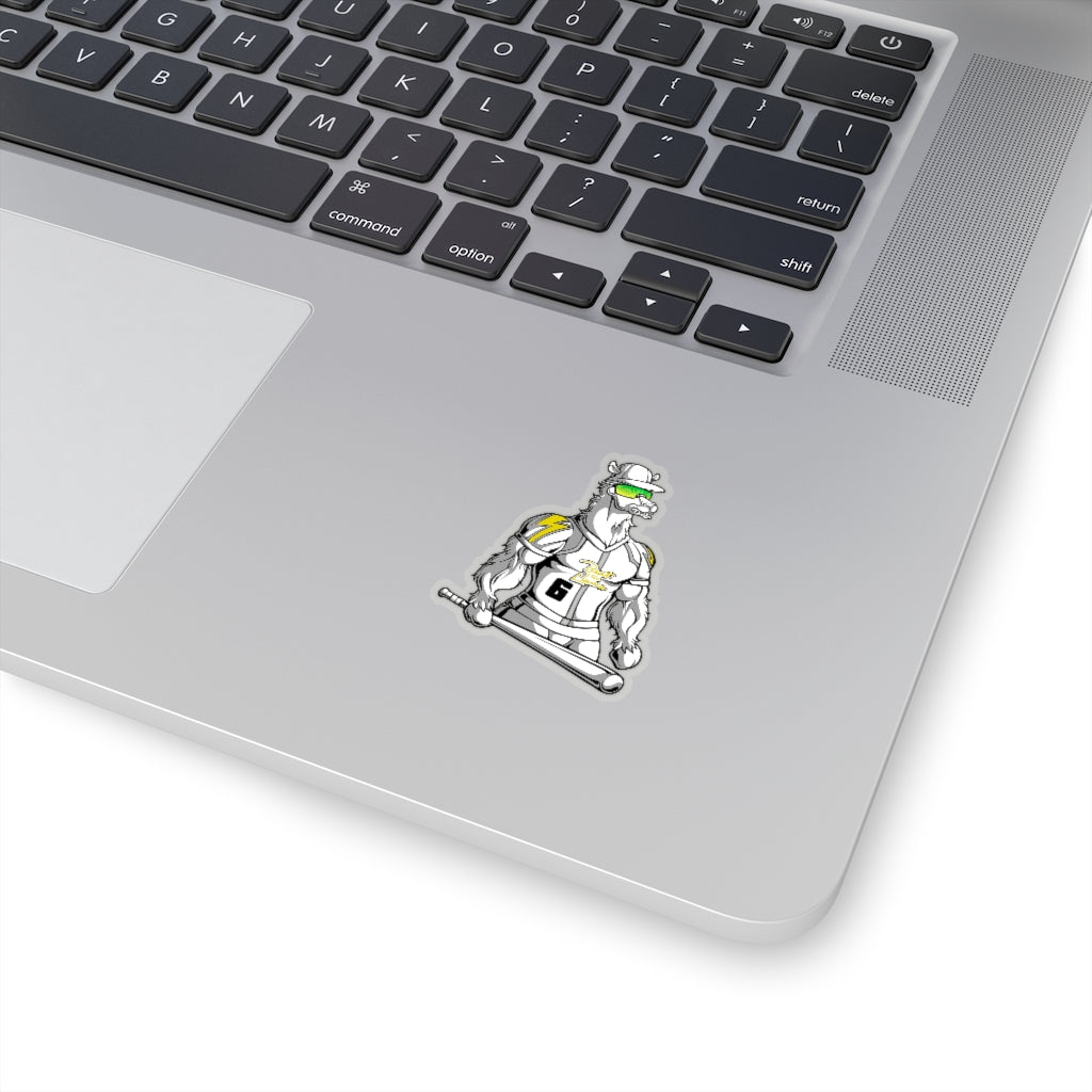 Baseball Llama Kiss-Cut Stickers - Beast Llama Clothing - Be the Beast