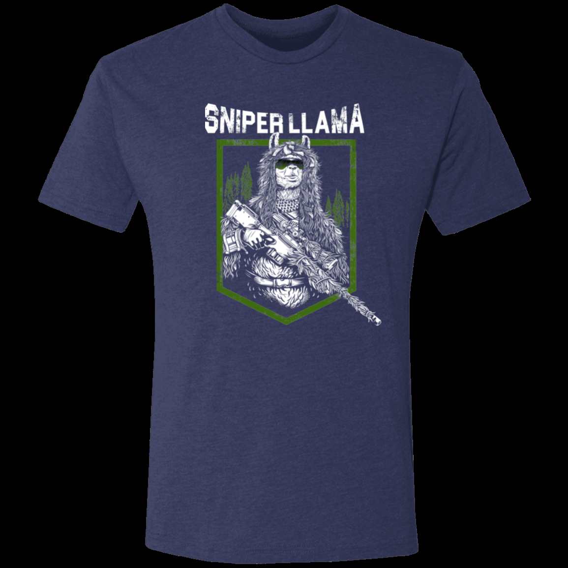 Sniper Llama - Tri-blend T-Shirt - Beast Llama Clothing - Be the Beast
